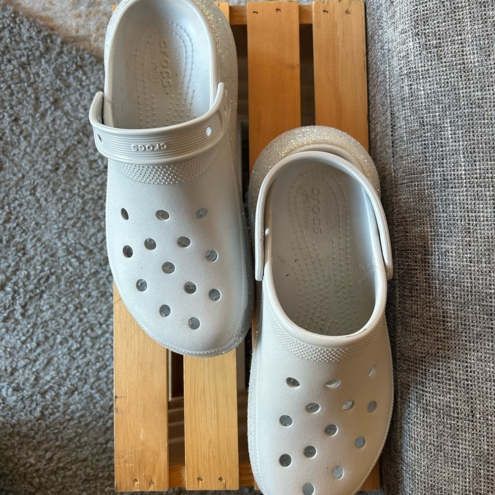 Crocs platform clogs